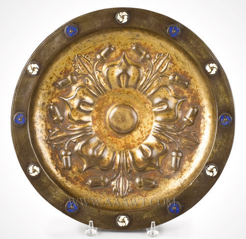 Rosewater Dish, Brass and Enameled Disks
Dinant
Circa 1470, entire view